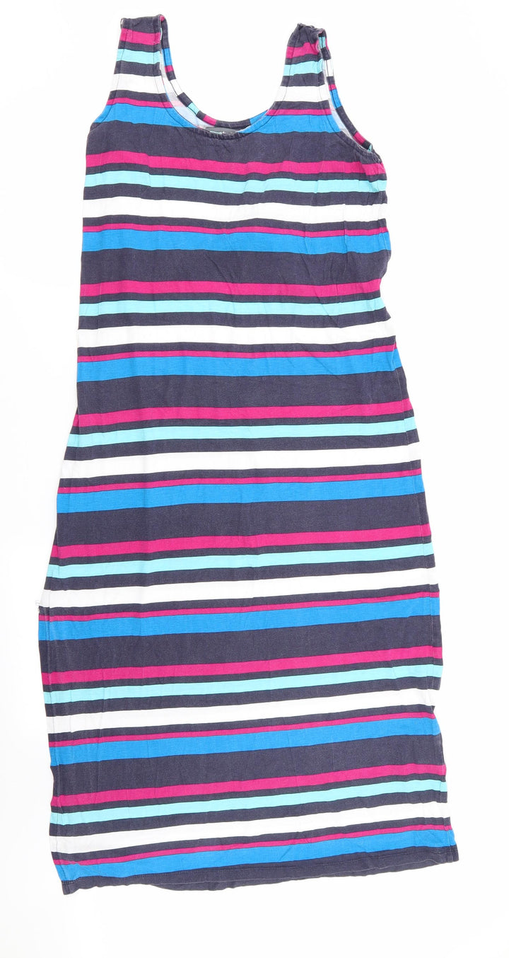 Studio Womens Multicoloured Striped Fit & Flare Size 12