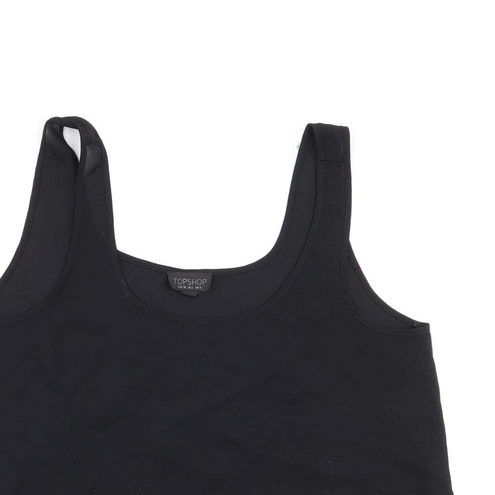 Topshop Womens Black   Basic Tank Size 10