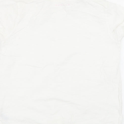 Nutmeg Girls White   Basic T-Shirt Size 10-11 Years