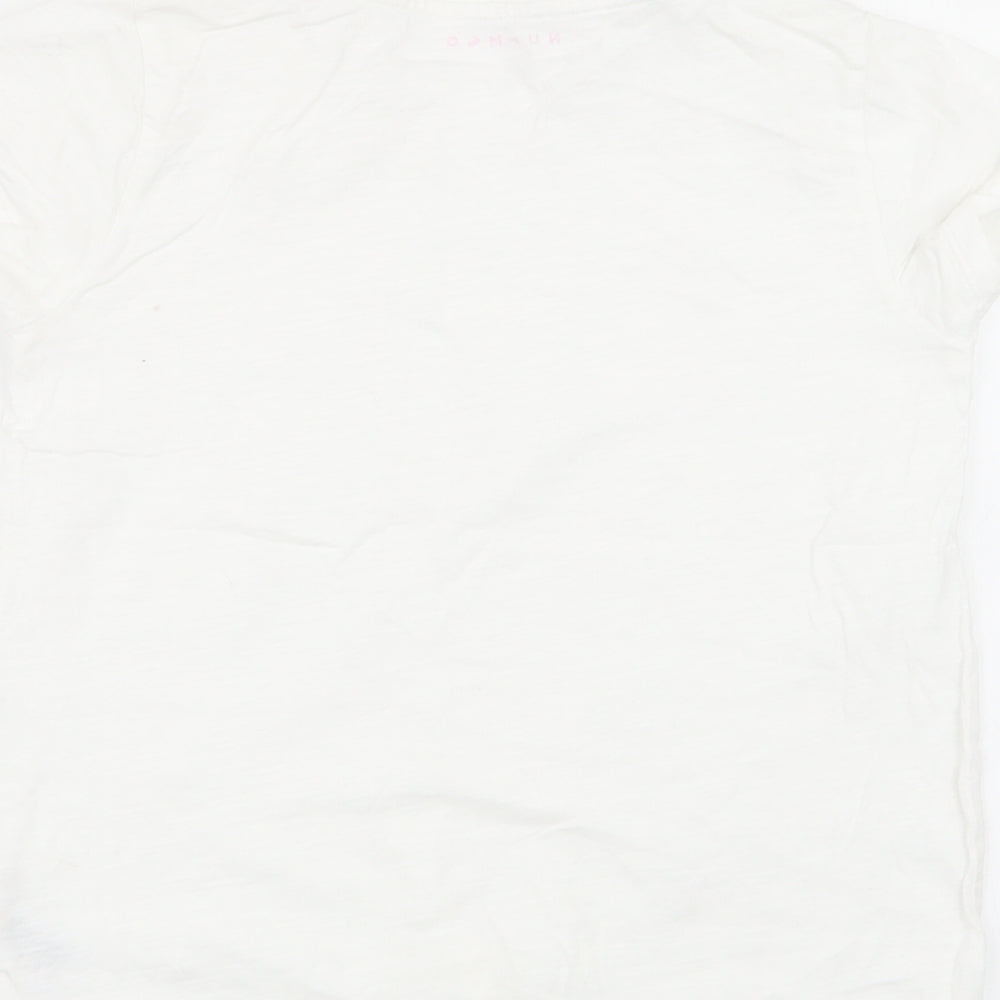 Nutmeg Girls White   Basic T-Shirt Size 10-11 Years