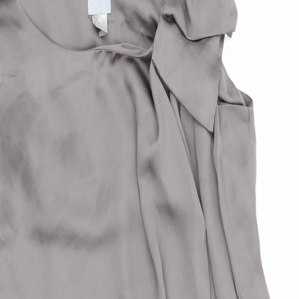 H&M Womens Grey   Fit & Flare  Size 14
