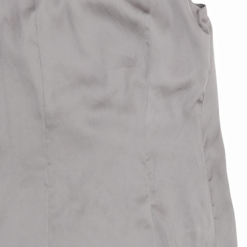 H&M Womens Grey   Fit & Flare  Size 14
