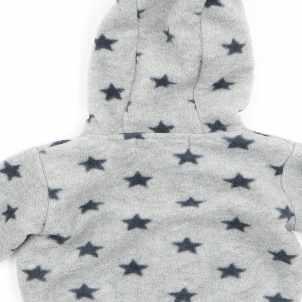 early days Boys Grey Geometric  Full Zip Jumper Size 0-3 Months