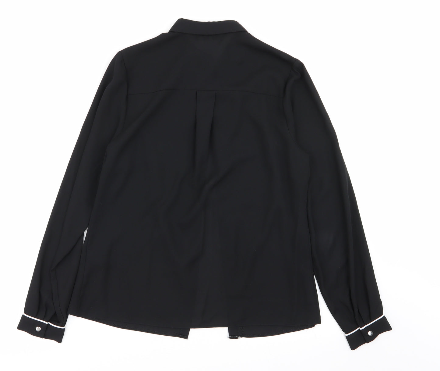 Papaya Womens Black   Basic Button-Up Size 10