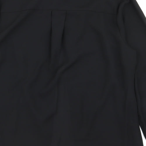 Papaya Womens Black   Basic Button-Up Size 10