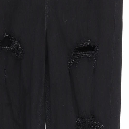 Topshop Womens Black   Skinny Jeans Size 30 in L24 in - RIPPED JEANS