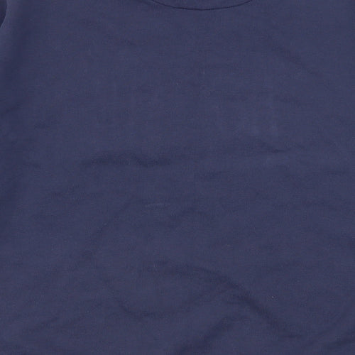 poor homme Mens Blue   Pullover Jumper Size L