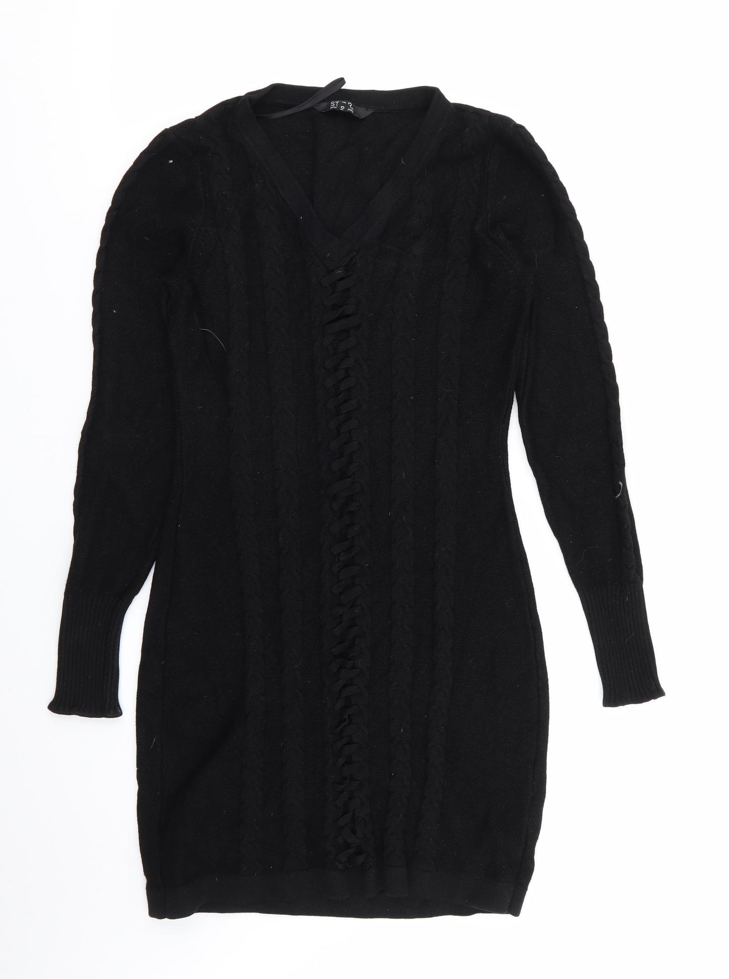 Star Womens Black   Jumper Dress  Size 10