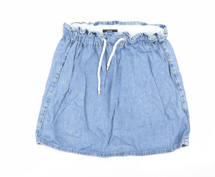 Asda George Womens Blue Flare Skirt Size 14