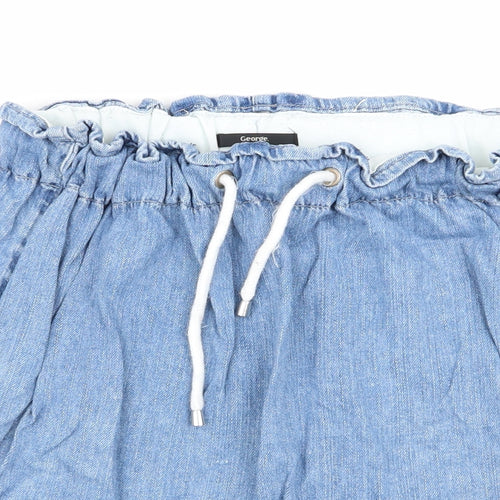 Asda George Womens Blue   Flare Skirt Size 14