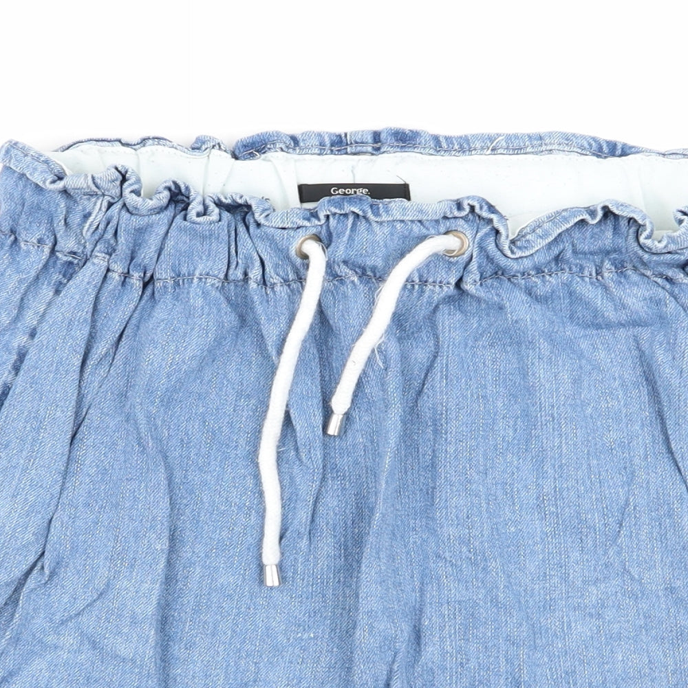 Asda George Womens Blue   Flare Skirt Size 14
