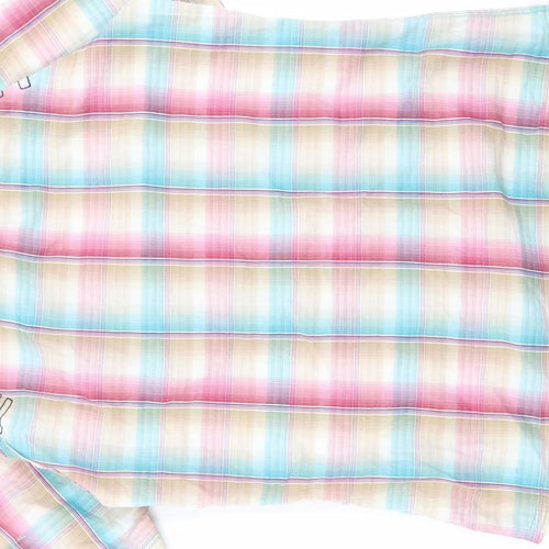 Frenchurch Mens Multicoloured Check   Button-Up Size S