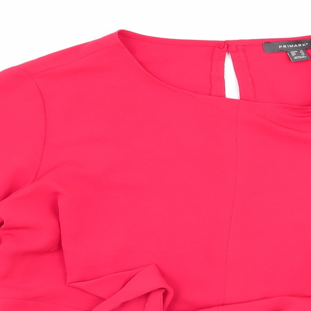 Primark Womens Red   Basic Blouse Size 16