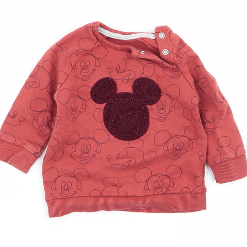 Asda George Boys Brown Geometric  Pullover Jumper Size 3-6 Months