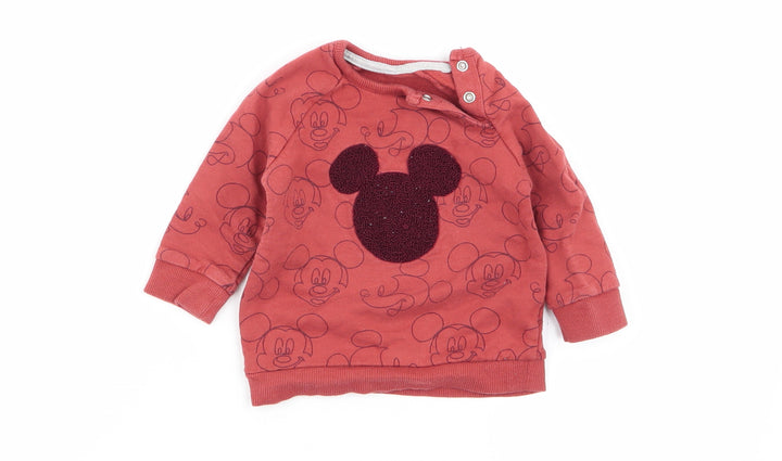 Asda George Boys Brown Geometric  Pullover Jumper Size 3-6 Months