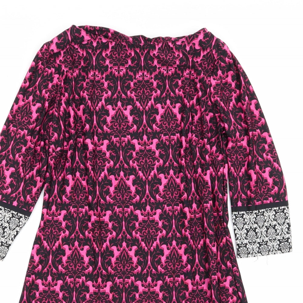 Primark Womens Multicoloured Geometric  Fit & Flare  Size 12