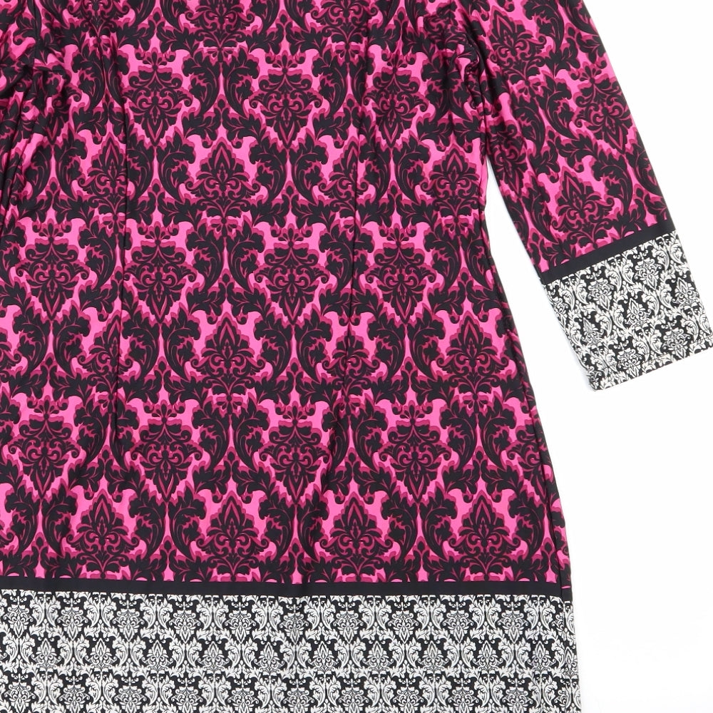 Primark Womens Multicoloured Geometric  Fit & Flare  Size 12