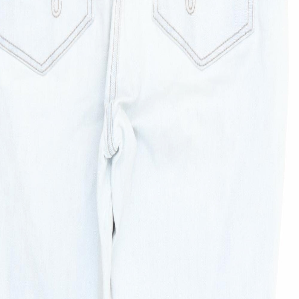 F&F Womens Blue   Cropped Jeans Size 10 L24 in
