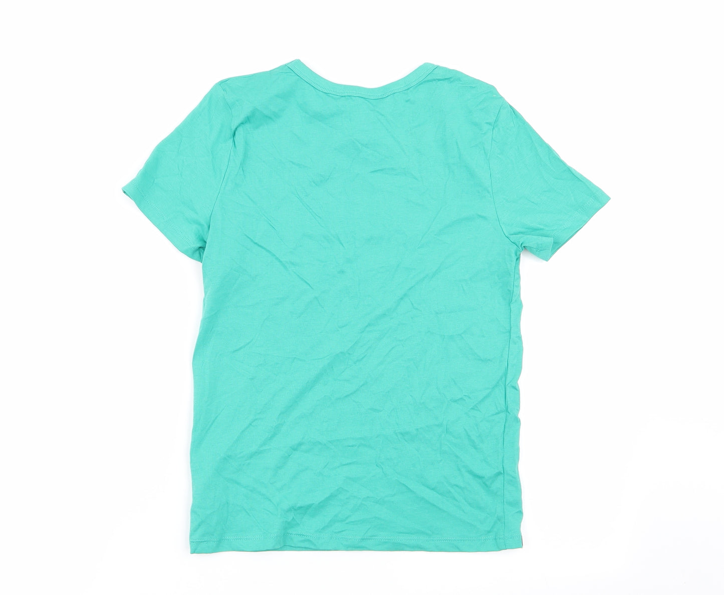 H&M Boys Green Geometric  Basic T-Shirt Size 8-9 Years