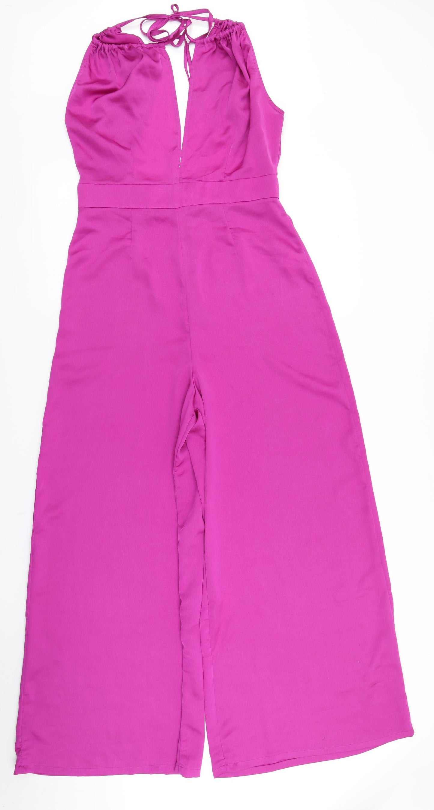 New Look Womens Pink   Jumpsuit One-Piece Size 12 L28 in - Open Back