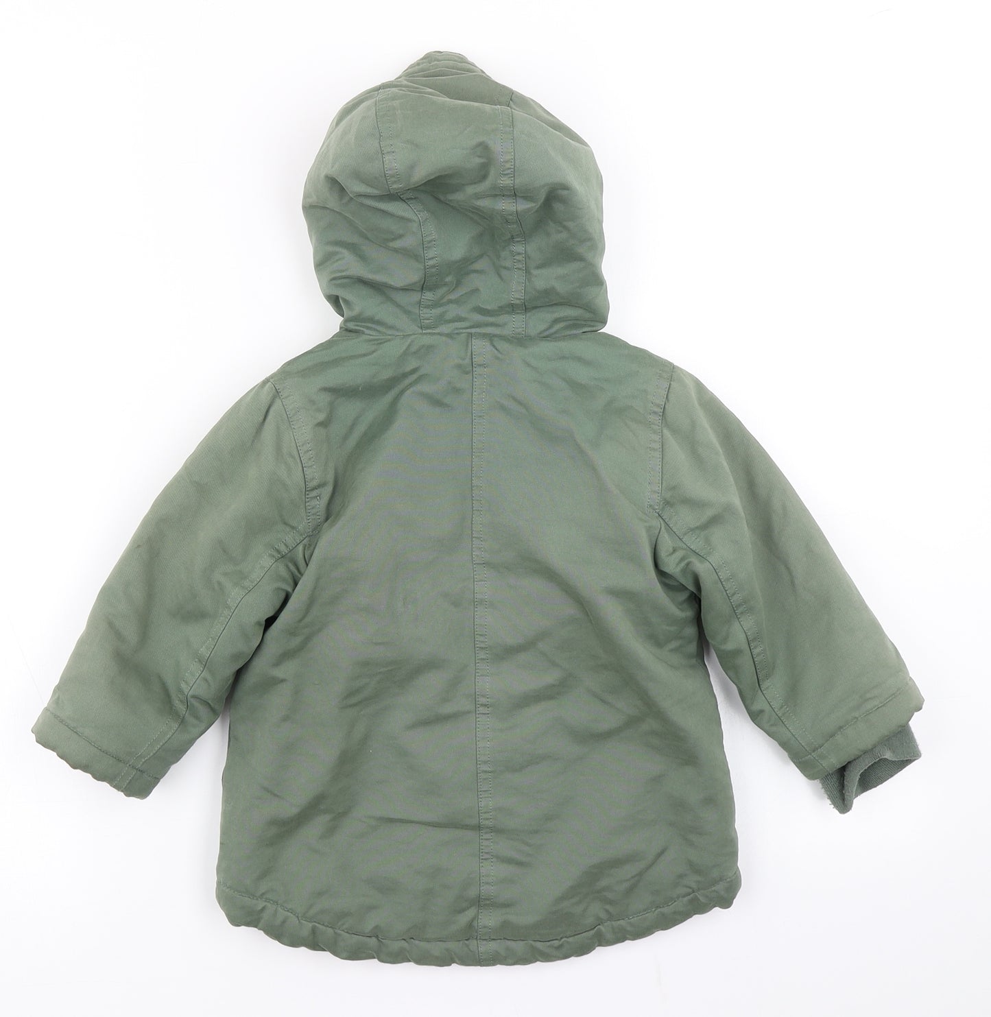 Vertbaudet Boys Green   Parka Coat Size 2 Years