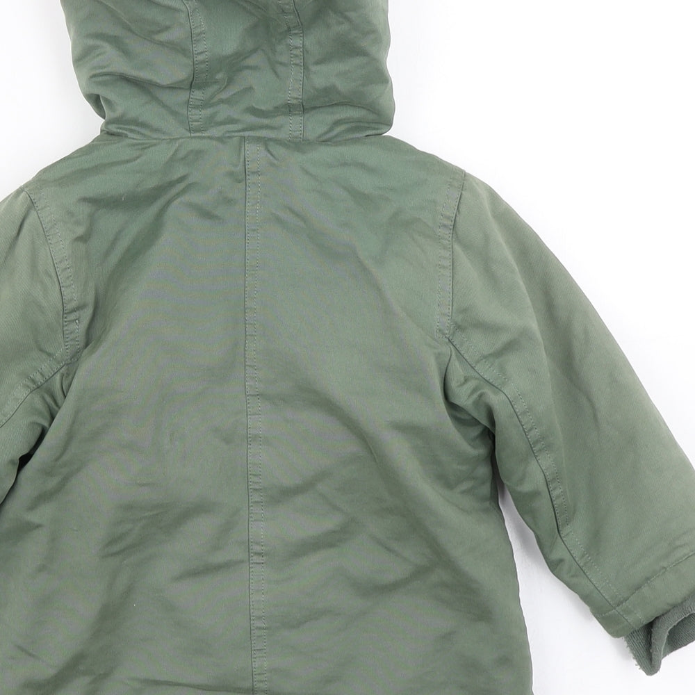 Vertbaudet Boys Green   Parka Coat Size 2 Years