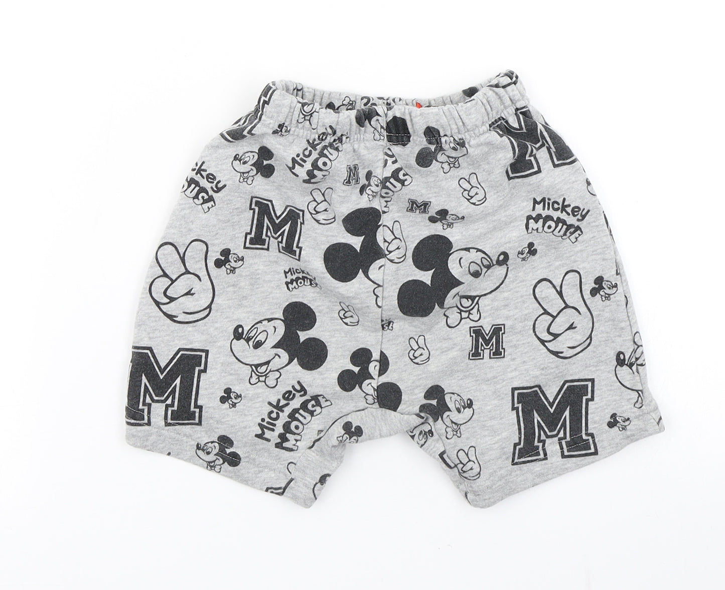 adidas Boys Grey   Jogger Trousers Size 12-18 Months  - Mickey Mouse Sweat Shorts