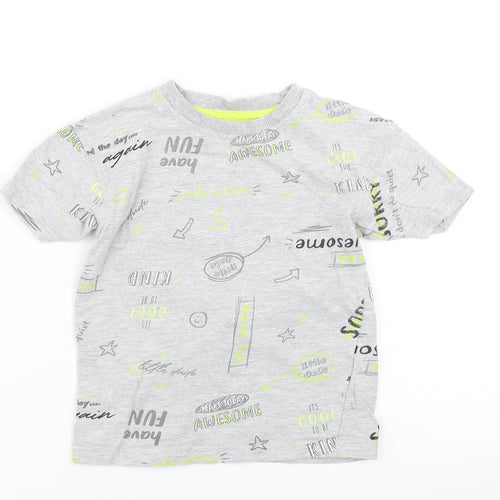George Boys Grey   Basic T-Shirt Size 2-3 Years