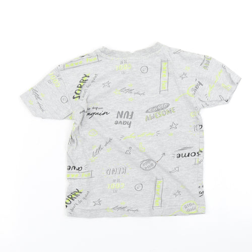 George Boys Grey   Basic T-Shirt Size 2-3 Years