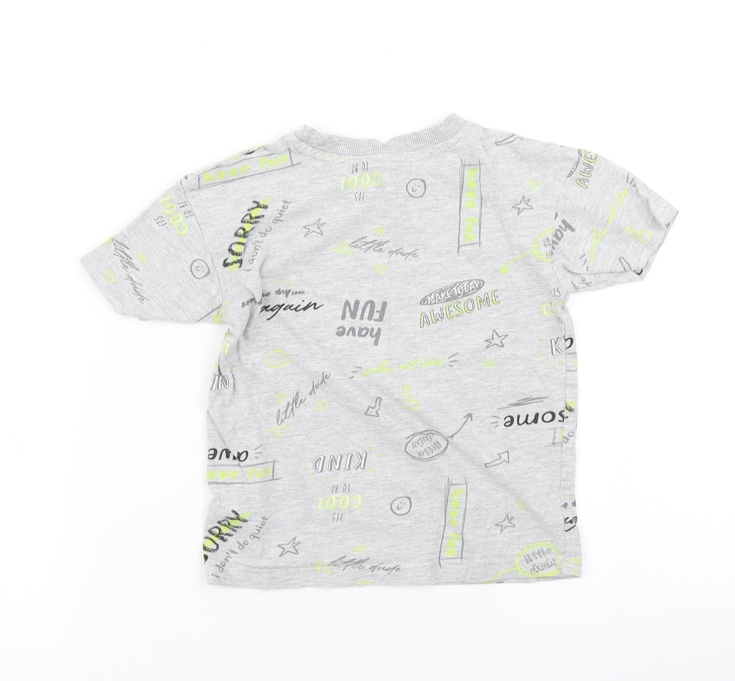 George Boys Grey   Basic T-Shirt Size 2-3 Years