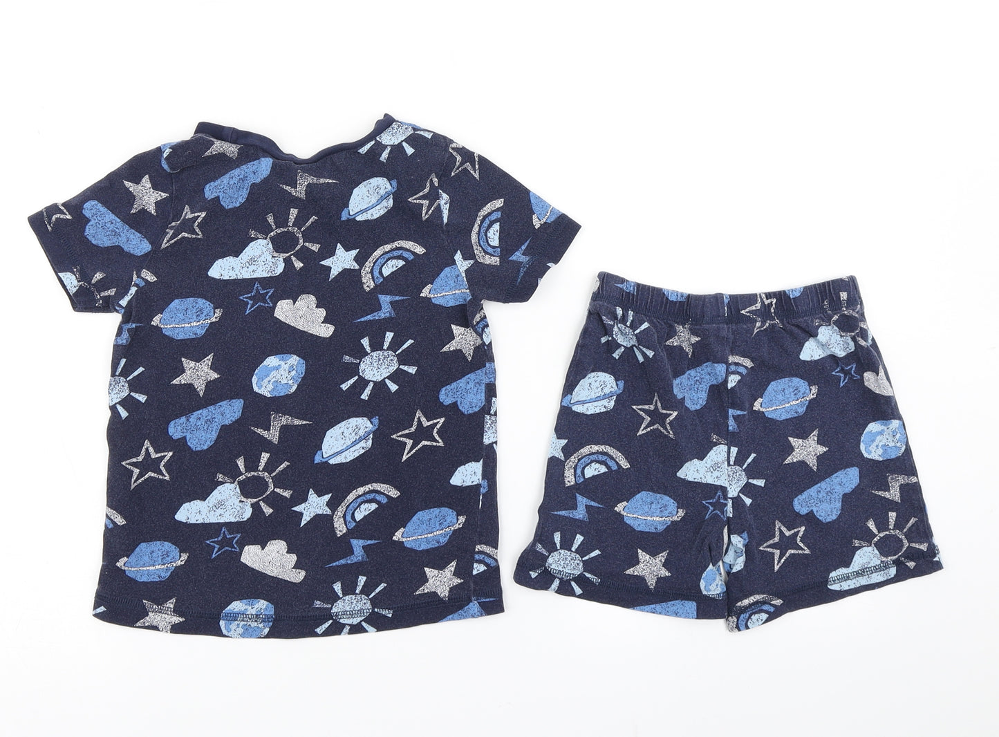George Boys Blue Spotted   Pyjama Set Size 3-4 Years