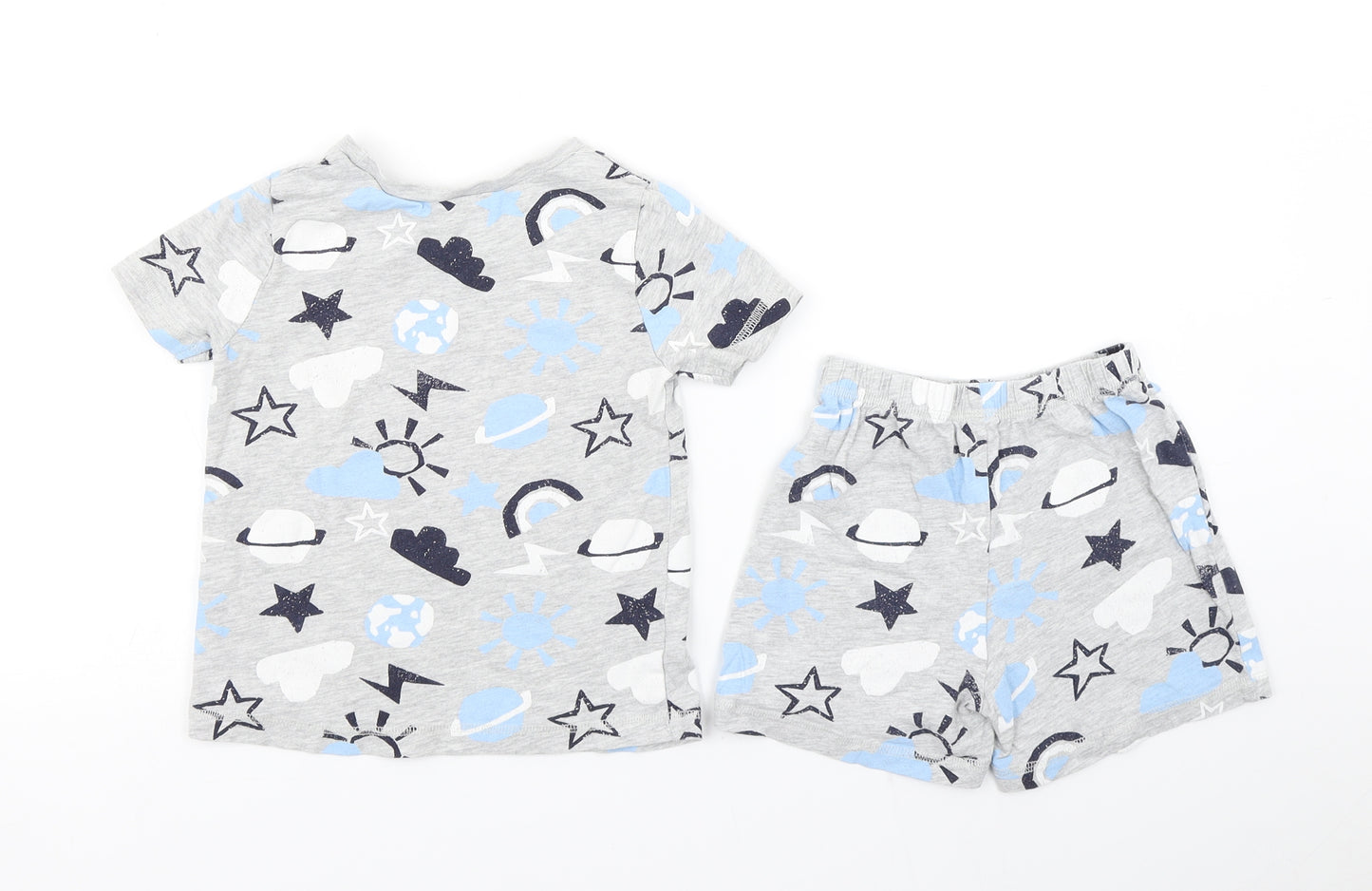 George Boys Grey Spotted   Pyjama Set Size 3-4 Years