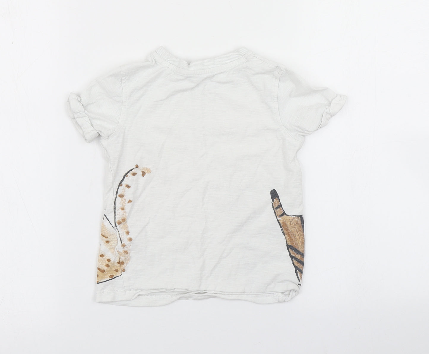 George Boys White   Basic T-Shirt Size 2-3 Years