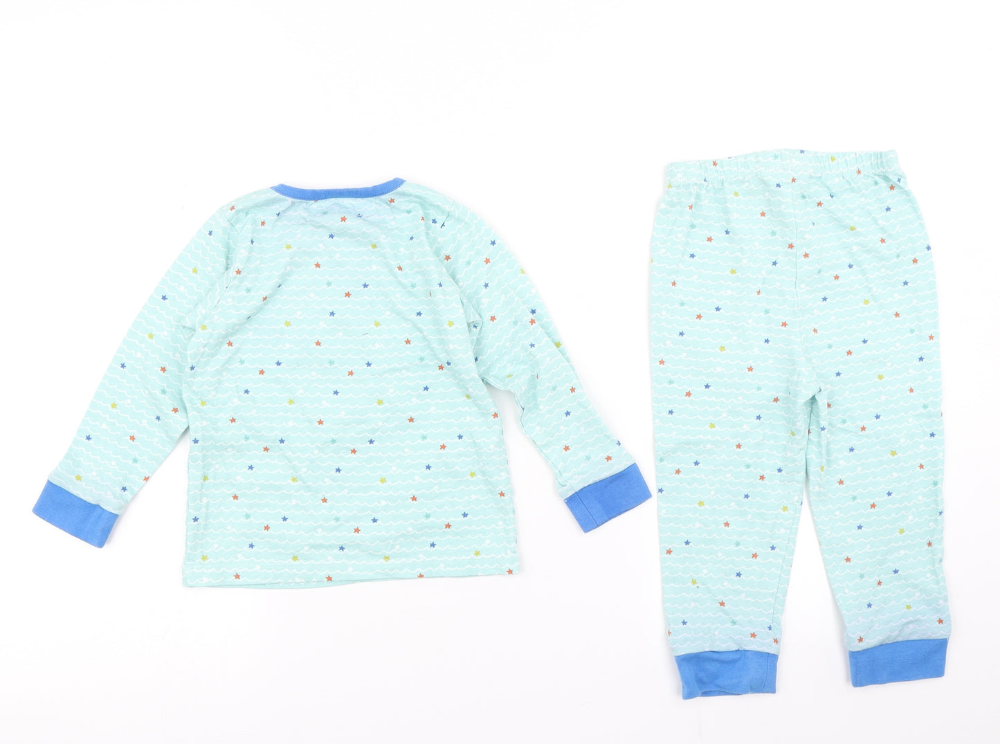 Lollidays Boys Blue Spotted   Pyjama Set Size 2-3 Years