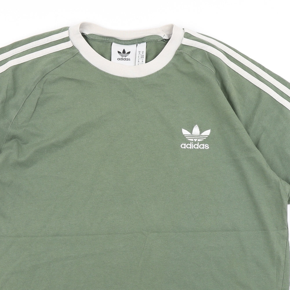 adidas Mens Green    T-Shirt Size M