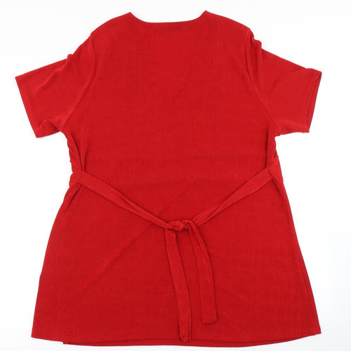 Emilia Classics Womens Red   Basic T-Shirt Size XL
