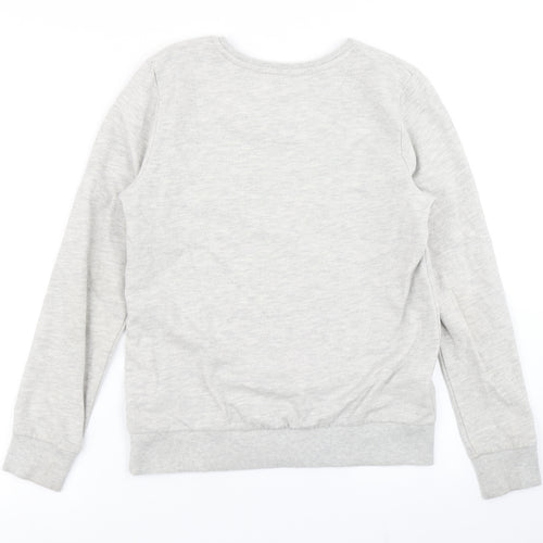 F&F Girls Grey   Pullover Sweatshirt Size 11-12 Years