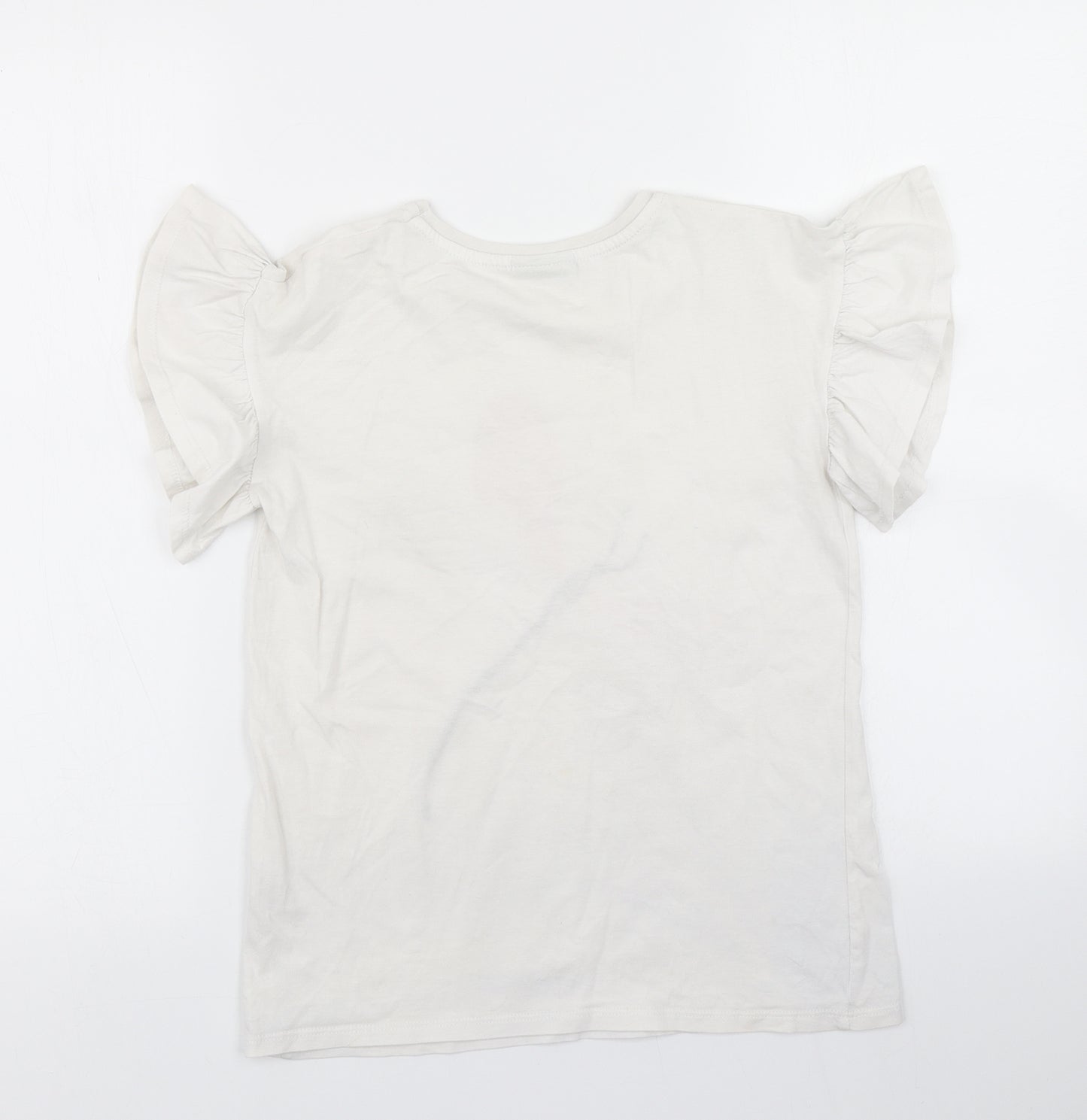 Matalan Girls White   Basic T-Shirt Size 11 Years
