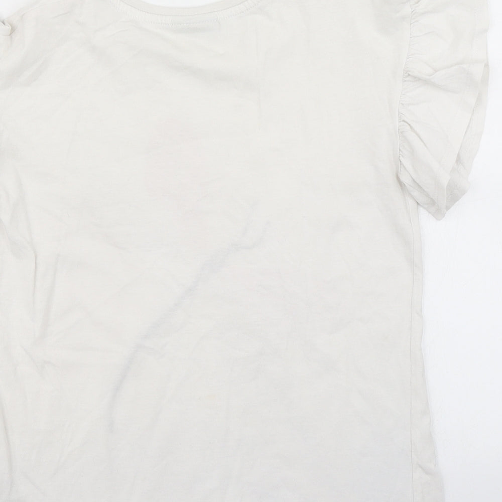 Matalan Girls White   Basic T-Shirt Size 11 Years