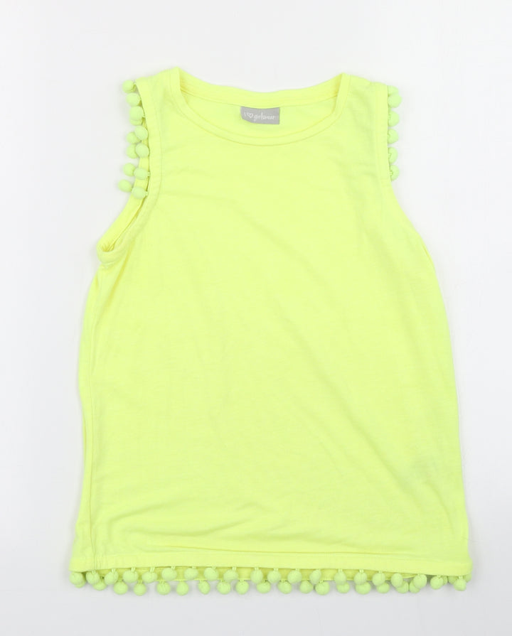 Matalan Girls Yellow   Basic Tank Size 10 Years