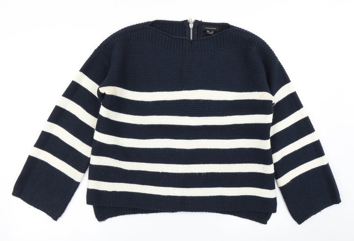 Atmosphere Womens Blue Striped Knit Pullover Jumper Size 14