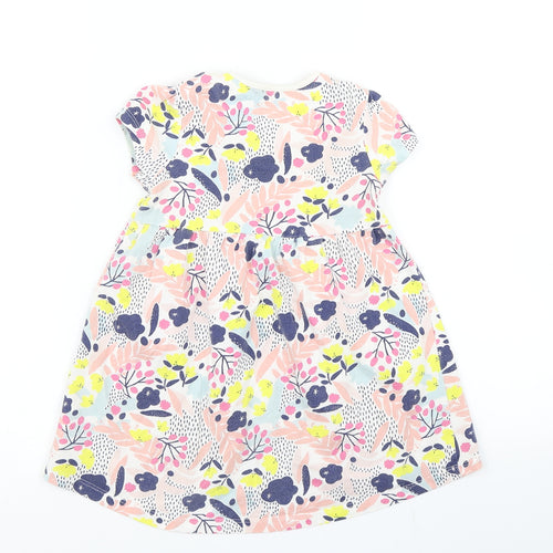 Mini Club Girls Pink Floral  Skater Dress  Size 4-5 Years