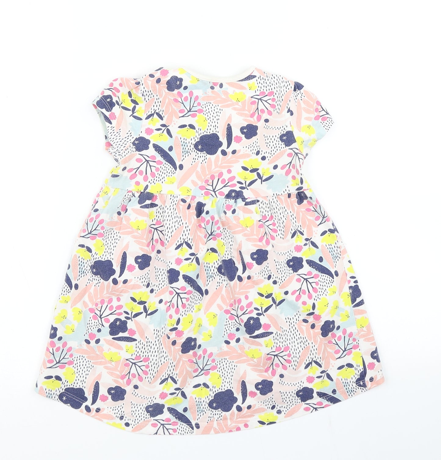 Mini Club Girls Pink Floral  Skater Dress  Size 4-5 Years