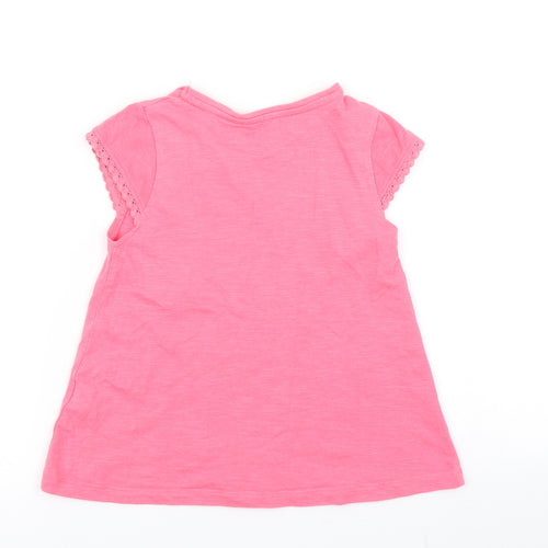 Nutmeg Girls Pink   Basic T-Shirt Size 4-5 Years