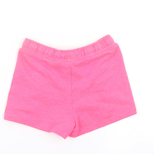 M&S Girls Pink   Sweat Shorts Size 3-4 Years