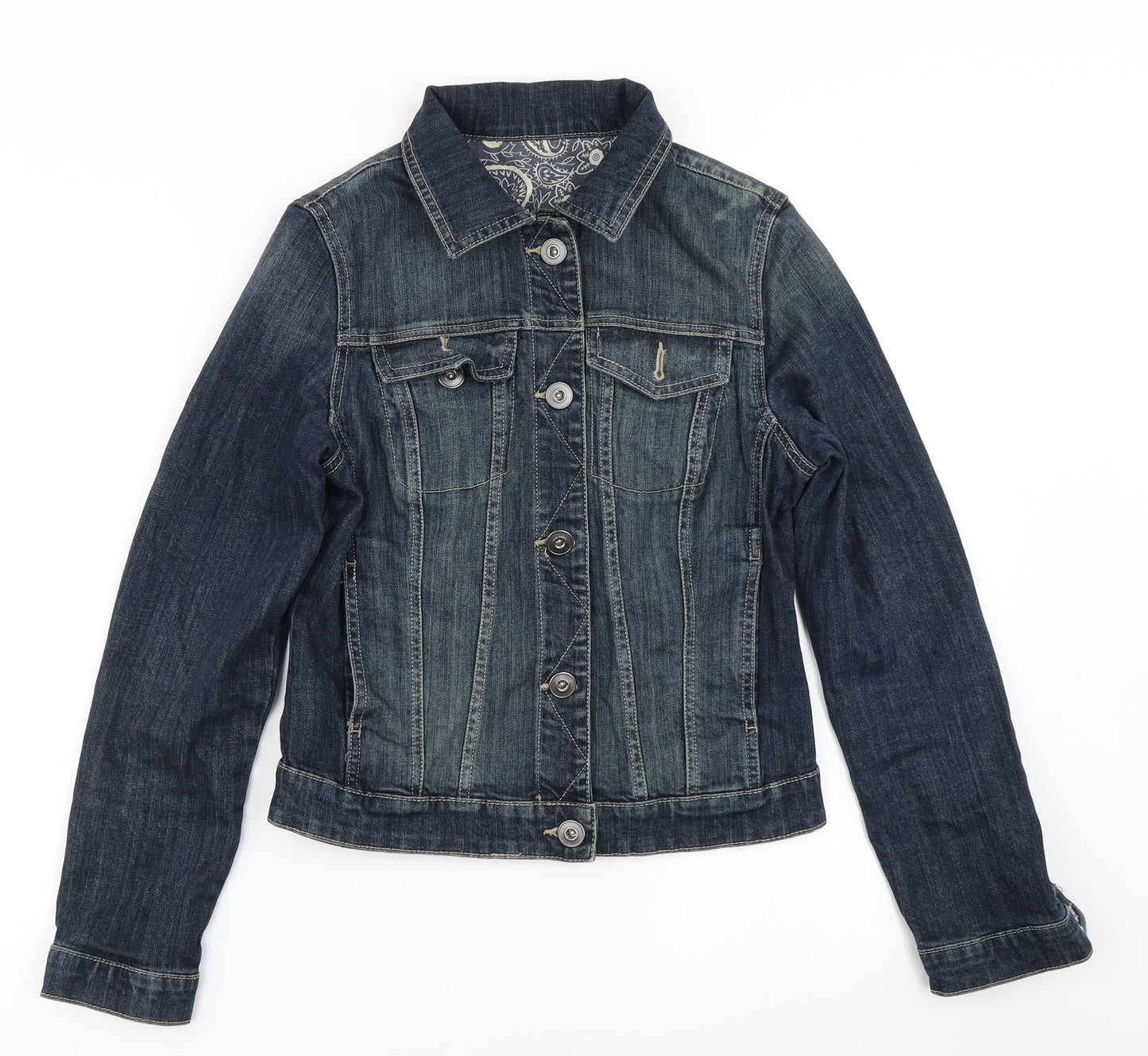 TU Womens Blue  Denim Jacket  Size 8