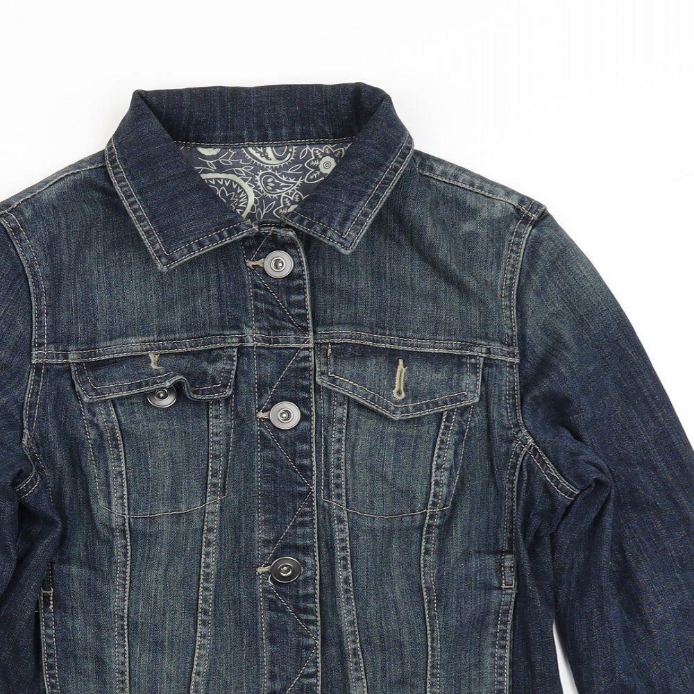 TU Womens Blue  Denim Jacket  Size 8