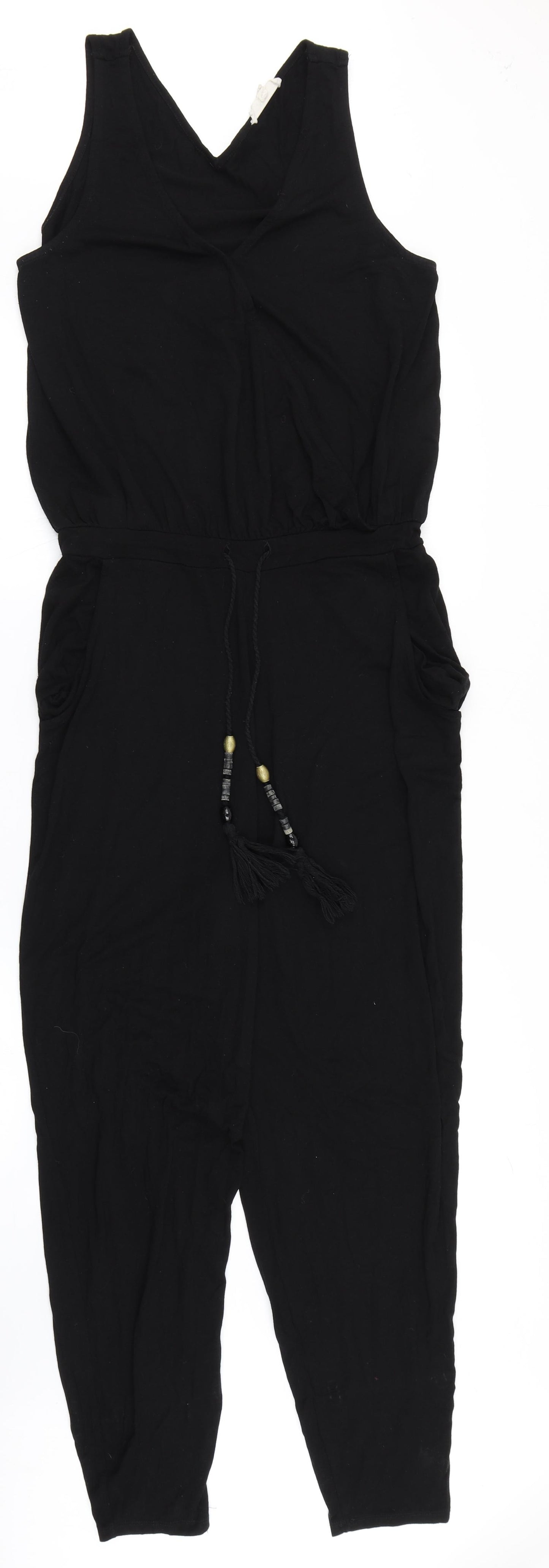 NEXT Womens Black   Jumpsuit One-Piece Size 12 L27 in