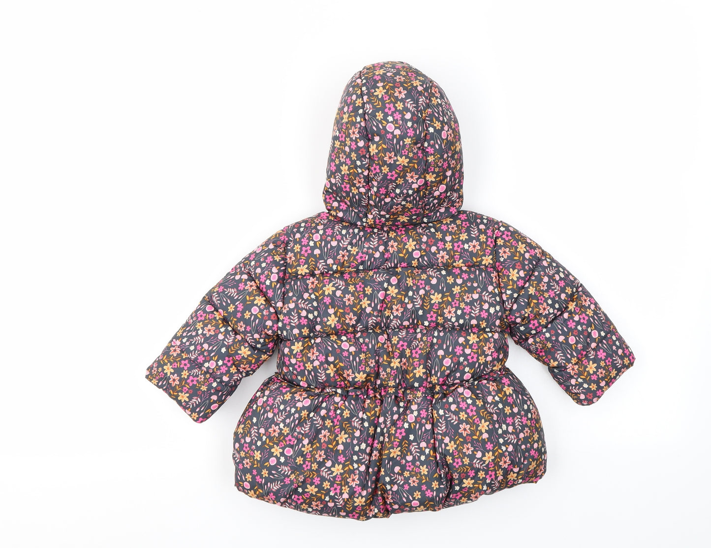 George Girls Multicoloured Geometric  Basic Coat Coat Size 3-6 Months