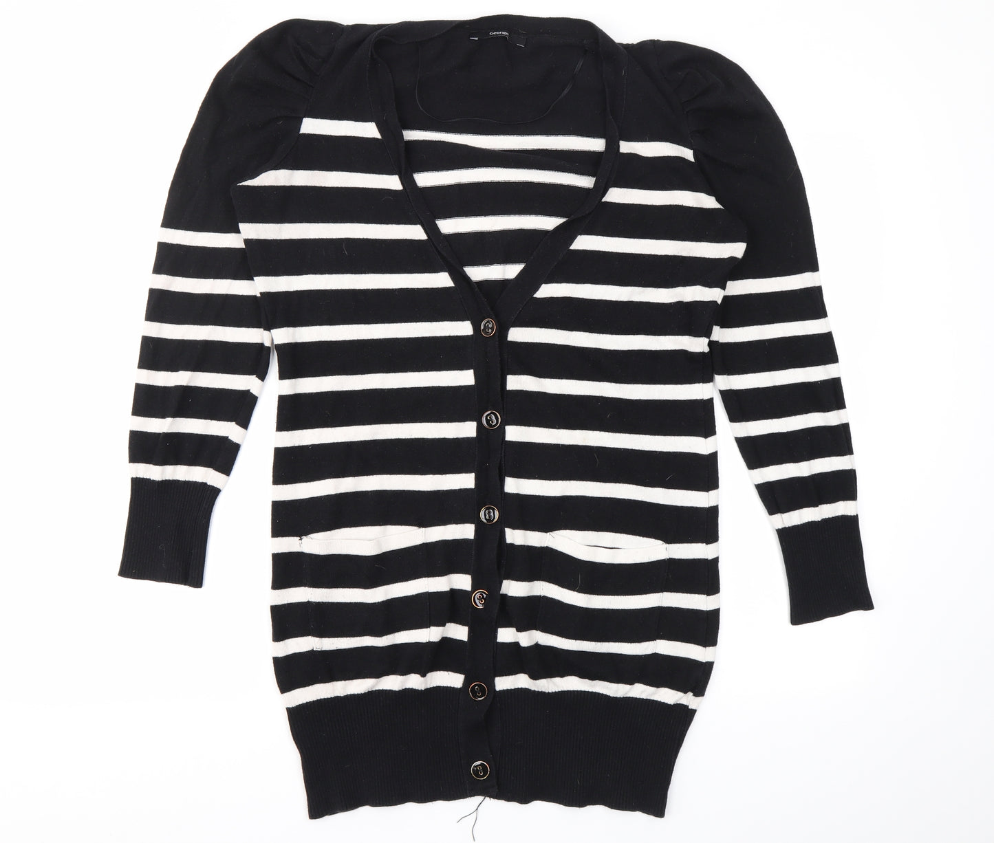 George Womens Multicoloured Striped  Cardigan Jumper Size 12